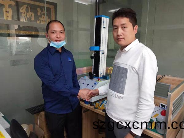 PT-501C剝離力(li)試驗(yan)機(ji)成(cheng)功(gong)交(jiao)付(fu)深圳盛(sheng)慶泰(tai)科技有(you)限公(gong)司