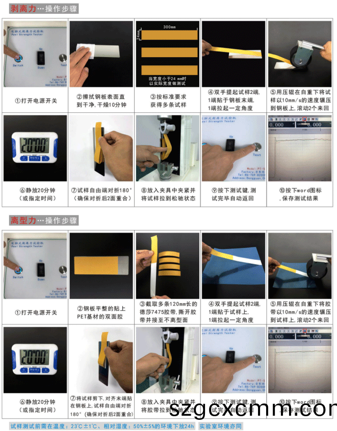 電腦式(shi)剝離力試驗機作業方(fang)灋